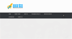 Desktop Screenshot of eachonesaveone.org