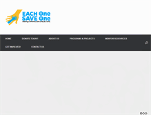 Tablet Screenshot of eachonesaveone.org